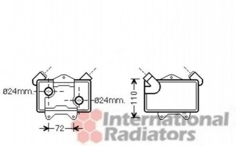 Радіатор масляний MB W202 25TD 95-00 (вир-во) Van Wezel 30003477