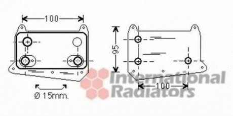 Радиатор масляный MB W/S210 - W163 Van Wezel 30003552