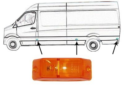 Повторювач повороту MB SPRINTER/ VW CRAFTER Van Wezel 5862975