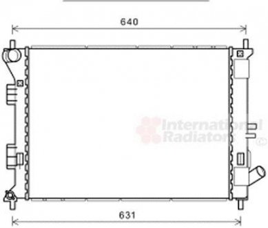 Радиатор охлаждения Elantra/i30/Ceed/Soul 11- Van Wezel 82002335 (фото 1)