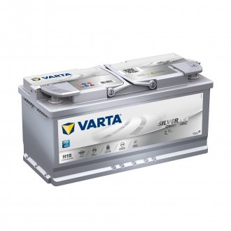 Аккумулятор 105Ah-12v Start-Stop Plus AGM (394х175х190), R, EN 950 VARTA 605901095 (фото 1)