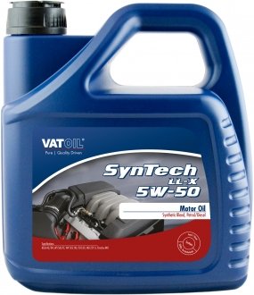 Моторна олива SynTech LL-X 5W50 / 4л. / (ACEA A3/B4, MB 229.3, VW 502/505) VATOIL 50398