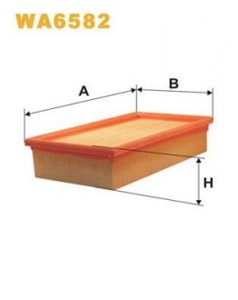 Фільтр повітря WIX FILTERS WA6582
