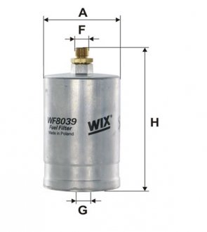 Фільтр палив. MB W124 /PP835 (вир-во WIX-FILTERS) WIX FILTERS WF8039