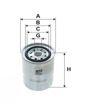 Фільтр палив. NISSAN SUNNY /PP904 (вир-во WIX-FILTERS) WIX FILTERS WF8100