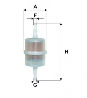 Фильтр топл. универс. диам. 6-8мм /PS822 (WIX-Filtron) WIX FILTERS WF8127