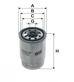 Фильтр топл. PP850/2/ WIX FILTERS WF8238 (фото 1)