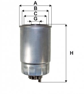 Фільтр паливний CHRYSLER VOYAGER 2.8 CRD 07-, DODGE CALIBER 2.2 CRD 10- (вир-во WIX-FILTERS) WIX FILTERS WF8499