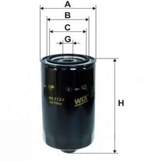 Фільтр оливи WIX FILTERS WL7133