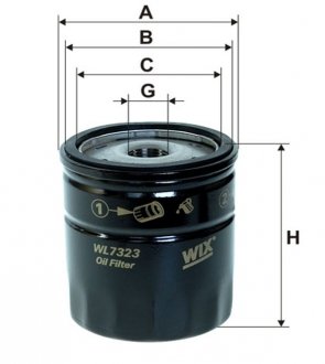 Фільтр оливи WIX FILTERS WL7323 (фото 1)