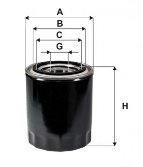 Фильтр масляный двигателя /OP632/7 (WIX-Filtron) WIX FILTERS WL7450