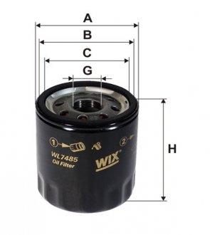 Фільтр оливи WIX FILTERS WL7485 (фото 1)