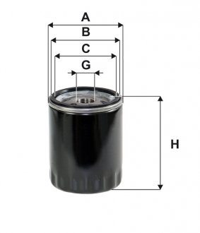 Фильтр масляный двигателя MAZDA 3, 6 1.5-2.2 D, 1.8-2.0 MZR 02- (WIX-FILTERS) WIX FILTERS WL7516