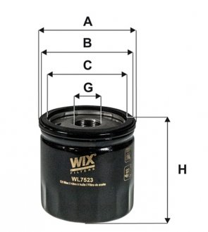 Фільтр оливи WIX WIX FILTERS WL7523