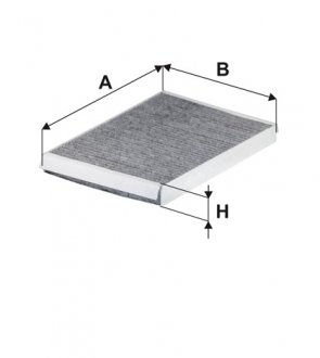 Фильтр салона (угольный) AUDI A4 (8W), A5 + A5 Cabriolet (F5), Q5 II (FY), Q7 (4M) WIX WIX FILTERS WP2169