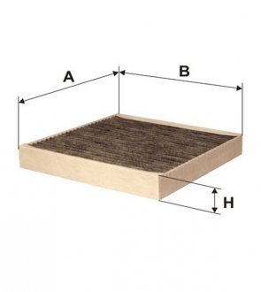 Фільтр салону вугільний WIX FILTERS WP9107 (фото 1)