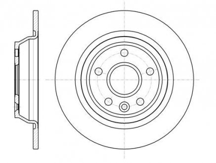 Диск тормозной задний (кратно 2) (Remsa) Ford Mondeo IV Galaxy S-max 07> / RR Evogue WOKING D61167.00