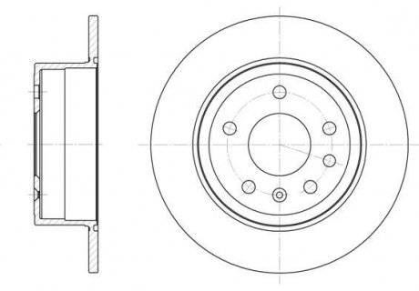 Гальмівний диск задн. Vectra/Omega/Omega/Senator/Carlton/Senator/Royale 78-05 WOKING D6249.00