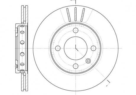 Гальмівний диск перед. VW Polo/Lupo 94-05 (239x18) WOKING D6426.10