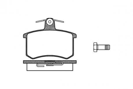 Колодки тормозные диск. задн. (Remsa) Audi 80, 100 WOKING P0353.00