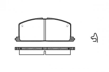 Гальмівні колодки перед. Camry/Carina/Celica/Corolla/Tercel (83-02) WOKING P0673.04