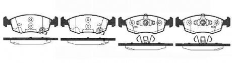 Колодки тормозные диск. перед. (Remsa) Fiat Panda 12> (P0723.50) WOKING P072350