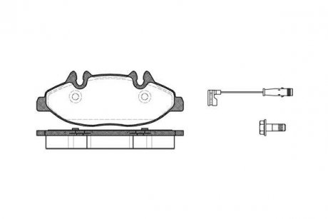 Колодки тормозные диск. перед. (Remsa) MB Vito 639 WOKING P10093.02