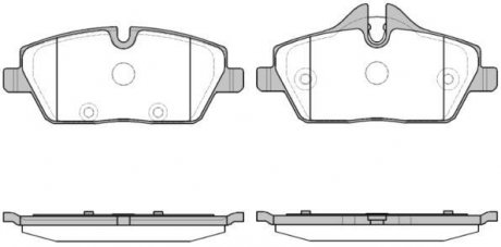 Колодки гальмівні диск. перед. (вир-во Remsa) BMW i3 13> (P10313.30) WOKING P1031330