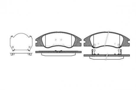 Гальмівні колодки передні Hyundai Accent/Kia Rio 05- (mando) WOKING P10343.02