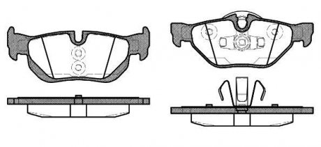 Колодки тормозные диск. задн. (Remsa) BMW 1e87 2.0i 2.0d (06-12) WOKING P10453.10