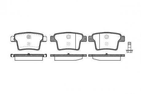 Колодки тормозные диск. задн. (Remsa) Ford Mondeo III WOKING P10493.10