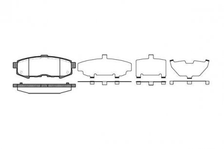 Колодки тормозные диск. задн. (Remsa) Mazda MPV II 2.0d 2.3i (02-06) (P10603.00) WOKING P1060300