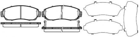 Колодки тормозные диск. перед. (Remsa) Honda CR-V 07> 12> WOKING P10713.12