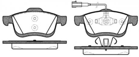 Колодки тормозные WOKING P10833.22