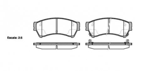 Гальмівні колодки пер. Mazda 6 07-13 WOKING P10963.02