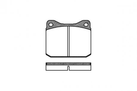 Гальмівні колодки перед. LT 28 -96 WOKING P1103.00