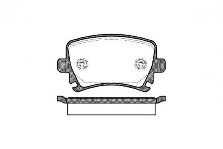 Колодки тормозные диск. задн. (Remsa) Audi A3 1.4 03-12,Audi A3 1.6 03-12,Audi A3 1.6 08-13 WOKING P11313.00