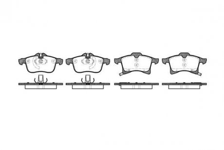 Колодки тормозные диск. перед. (Remsa) Opel Astra H / Zafira A B / Corsa C D E / Combo / Meriva A B WOKING P11363.02
