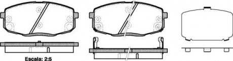 Гальмівні колодки пер. Hyundia i30/KIA C\'eed 02- WOKING P1138312