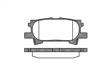 Колодки тормозные диск. задн. (Remsa) Lexus RX 300-330-350 03>08 Sumitomo ver. WOKING P11403.00