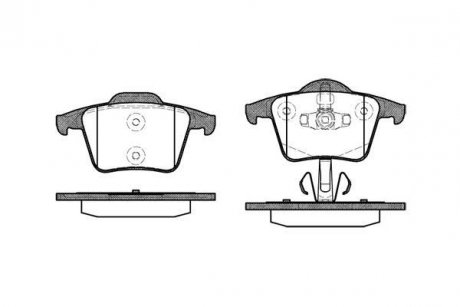Колодки гальмівні диск. задн. (вир-во Remsa) Volvo XC90 (02-15) (P11443.00) WOKING P1144300