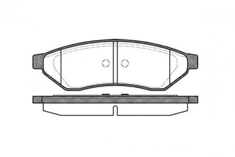 Колодки гальмівні диск. задн. (вир-во Remsa) Chevrolet Epica Evanda (P11493.00) WOKING P1149300