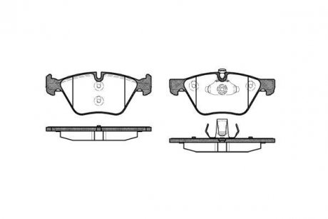 Гальмівні колодки перед. BMW 3(E90)/1(E81) 04-13 (ATE) (154,8x63,6x20) WOKING P11523.00