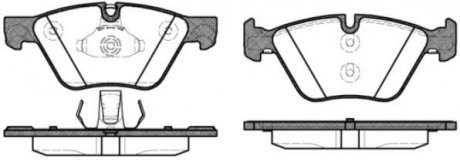 Колодки тормозные диск. перед. (Remsa) BMW 5F10 WOKING P11523.30 (фото 1)