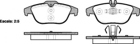 Колодки тормозные диск. задн. (Remsa) MB C204 (11-) WOKING P12053.00