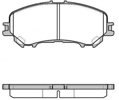 Гальмівні колодки пер. NISSAN QASHQA/RENAULT KADJAR 1.2-2.0 15- WOKING P1218322