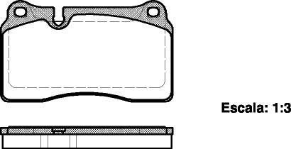 Гальмівні колодки передні VW Touareg 3.0-6.0 02- 16,8 mm (brembo) WOKING P13003.00