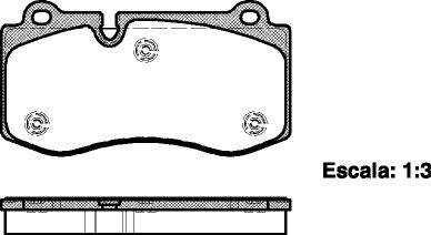 Колодки гальмівні диск. перед. (вир-во Remsa) Mercedes-Benz E211 S221 (P13023.00) WOKING P1302300