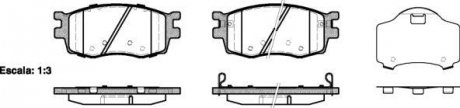 Гальмівні колодки передні Hyundai Accent/Kia Rio 05- (mando) WOKING P13083.02 (фото 1)