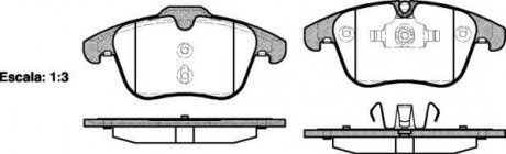 Колодки тормозные диск. перед. (Remsa) Ford Mondeo IV S-max Galaxy / PSA 508 407 WOKING P13193.00 (фото 1)